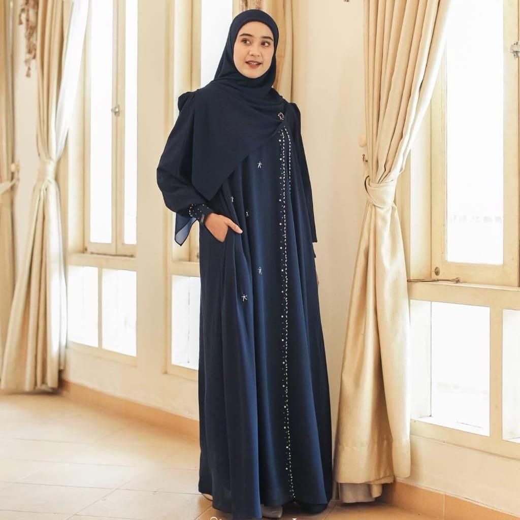 Larose Abaya Perempuan Muslim Ceruty Payet 2026 Ukuran Jumbo Gamis simpel Elegan 2026