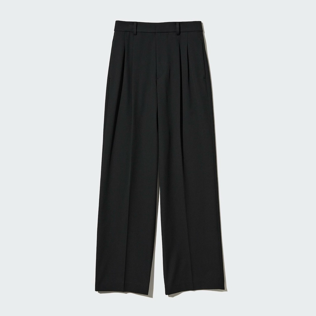 UNIQLO - PLEATED WIDE PANTS (CREAM, BEIGE, BLACK)