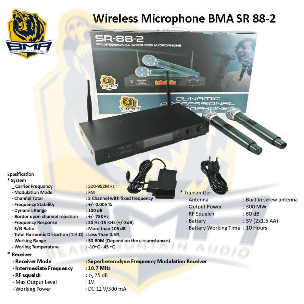 MICROPHONE SR 88-2 BMA / MIC WIRELESS / MICROPHONE BMA
