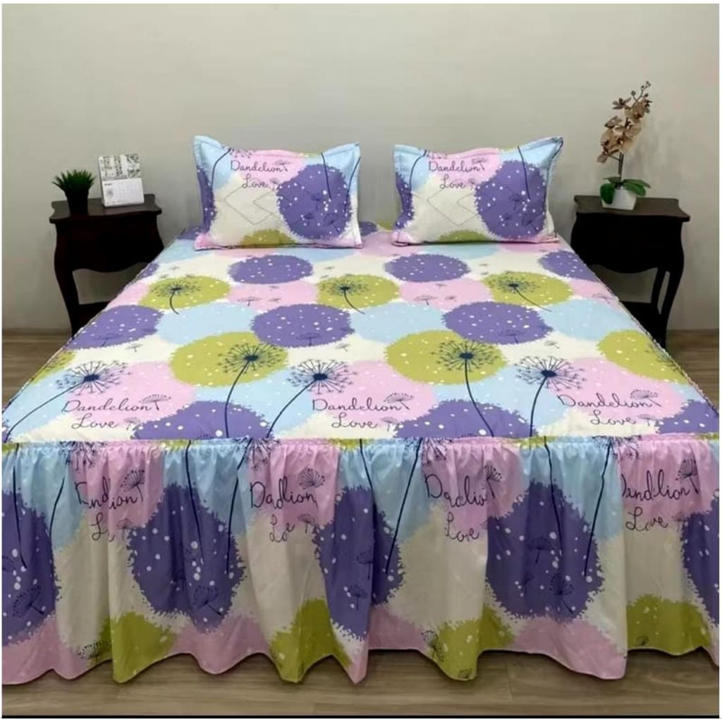 SEPREI RUMBAI MOTIF TERBARU UKURAN 180X200 160X200 120X200 SEPREI MEWAH BONUS SARUNG BANTAL DAN SARU