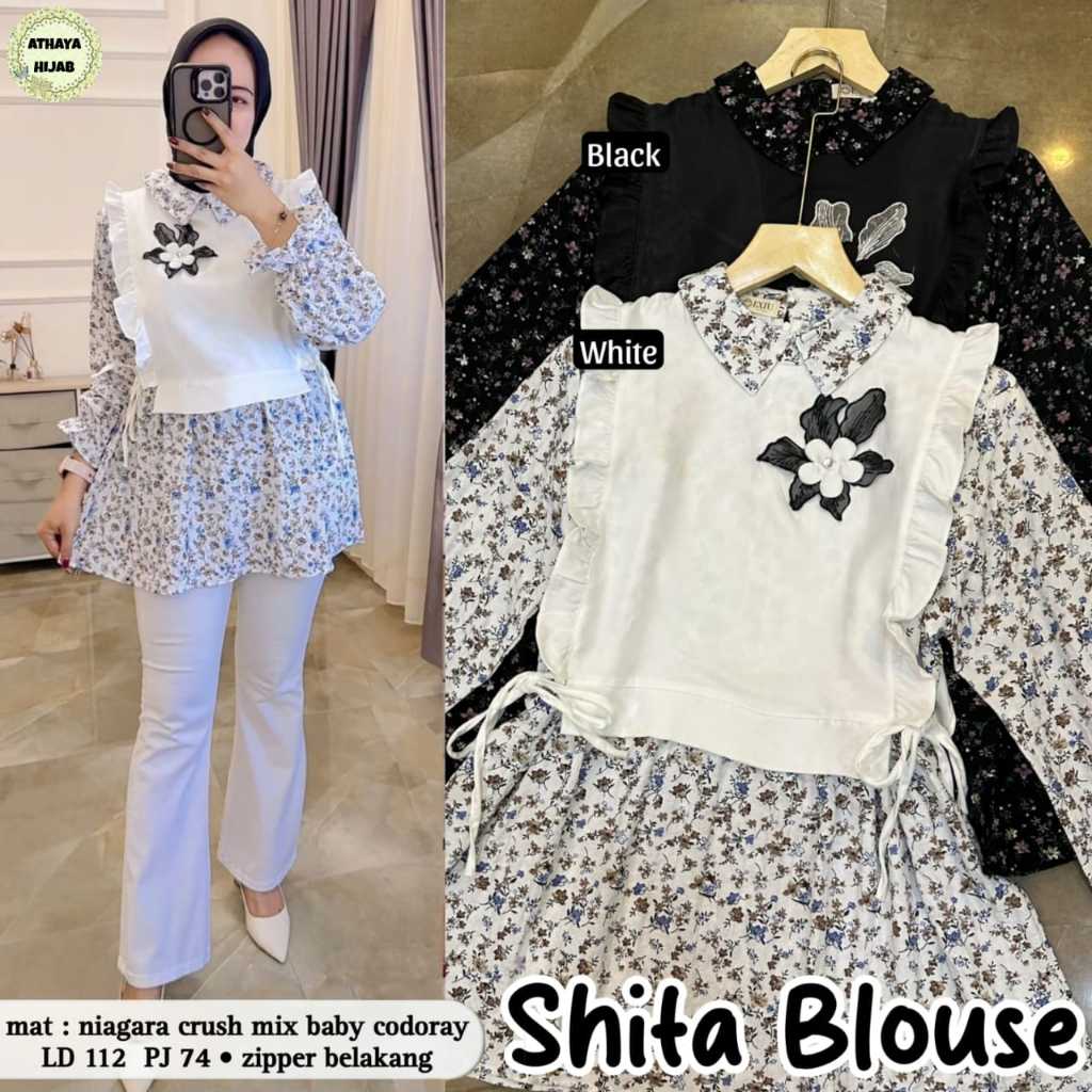 Shita Blouse Niagara Crush mix BabyCodoray Original Athaya