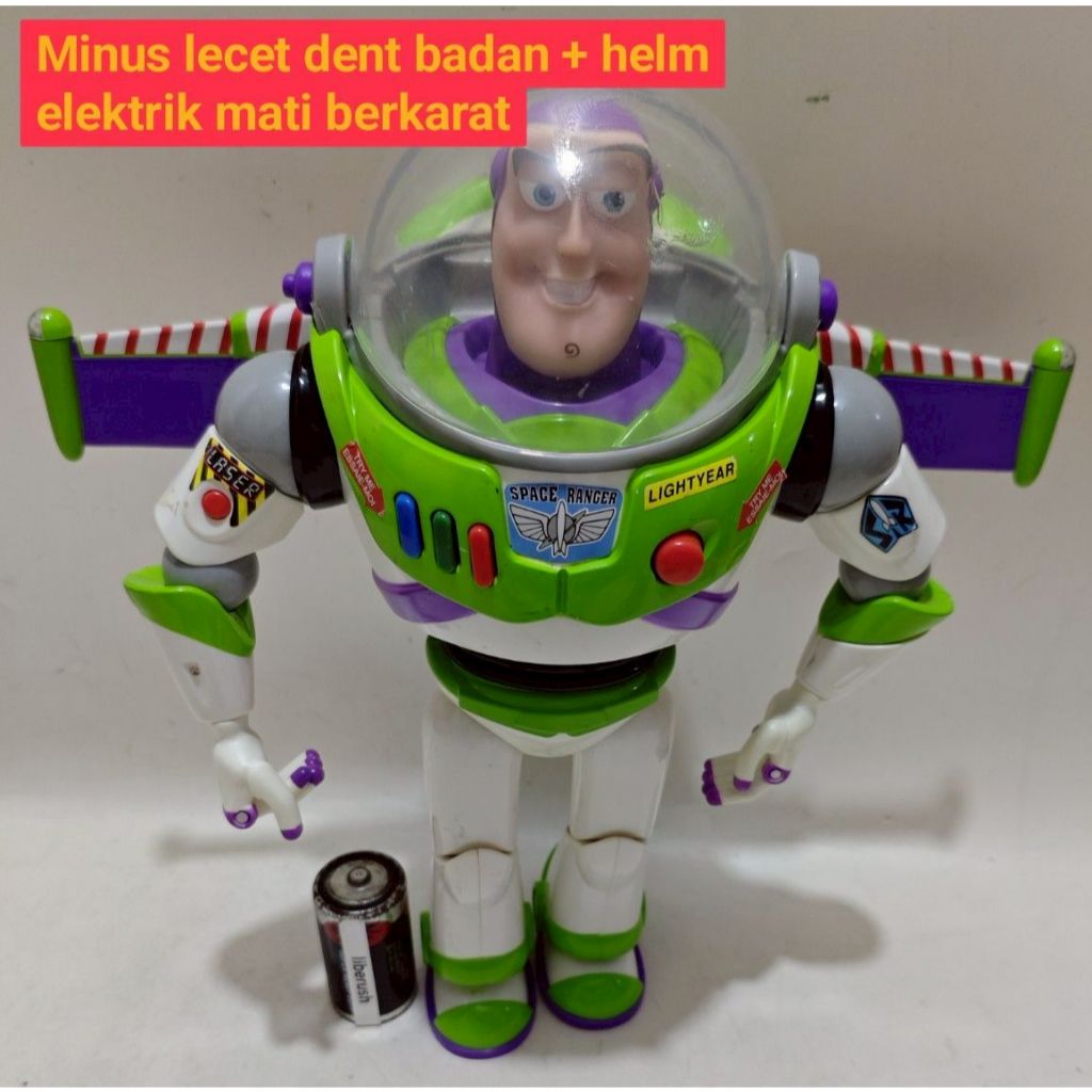 Junk elektrik mati disney store toy story buzz lightyear bonnie talking action figure 12"