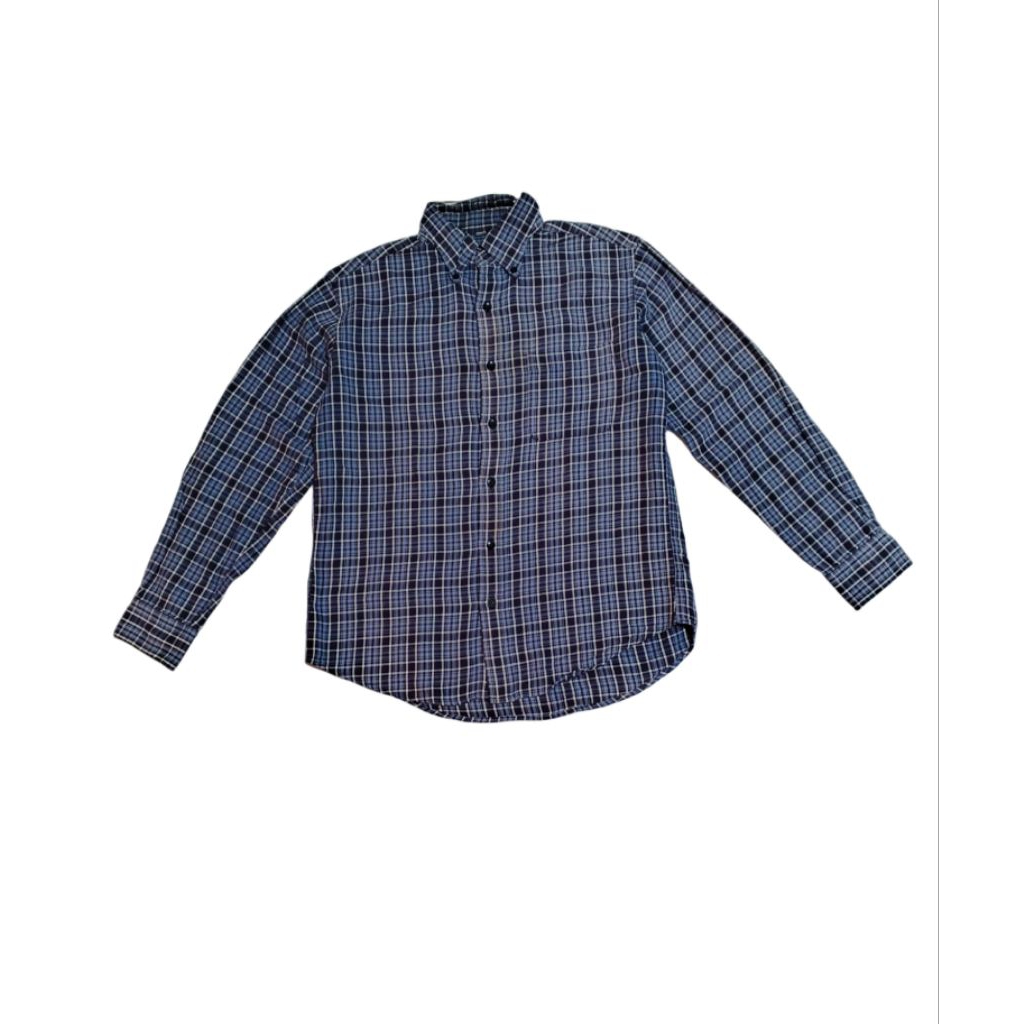 Kemeja Lengan Panjang Uniqlo Flannel Pria Wanita Second