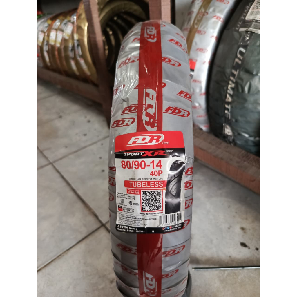 BAN FDR SPORT XR EVO 80/90-14 TUBELESS