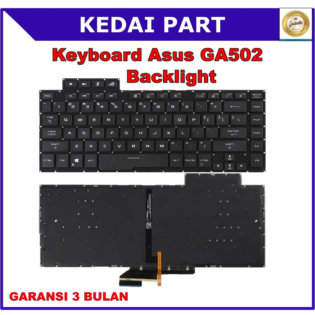 Keyboard Asus ROG Zephyrus GA502 GX502 GA502D GA502DU GA502G Backlight Backlite