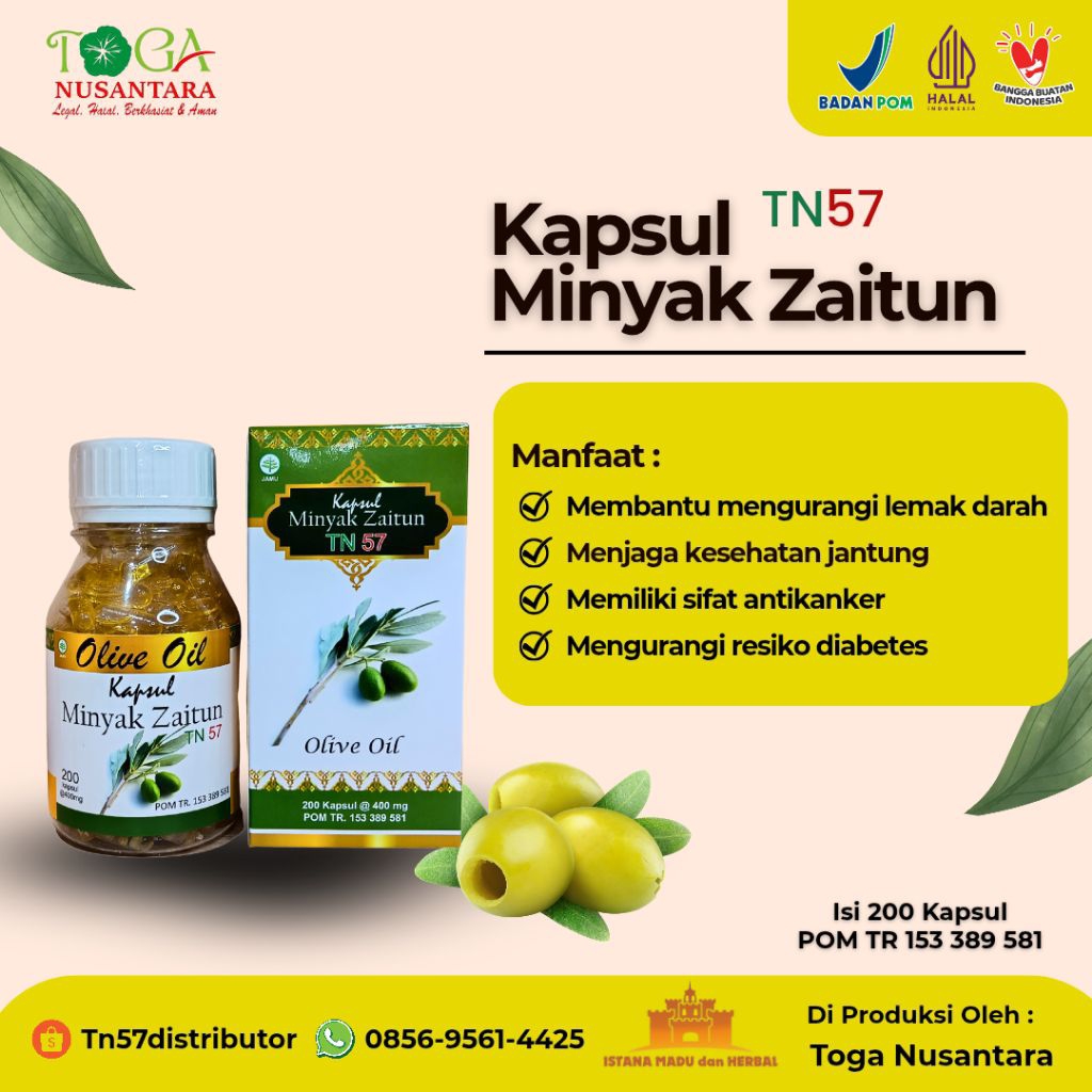 Kapsul Minyak Zaitun ( Isi 200 Kapsul )