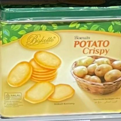 Biskotto Potato Crispy 400gr – Camilan Kekinian, Lebih Renyah dari Keripik