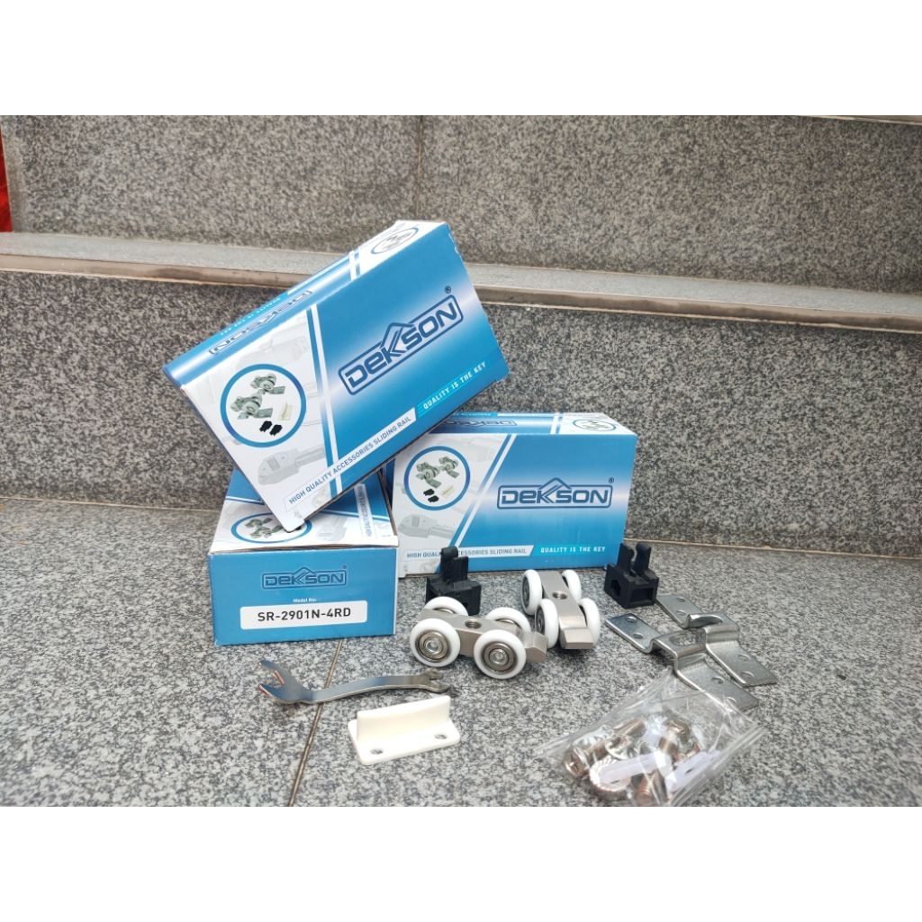 Swaylineshop Roda Pintu Geser Rel D6 Dekkson Roda Lipat Tengah Dekkson Sr 2901N-4Rd