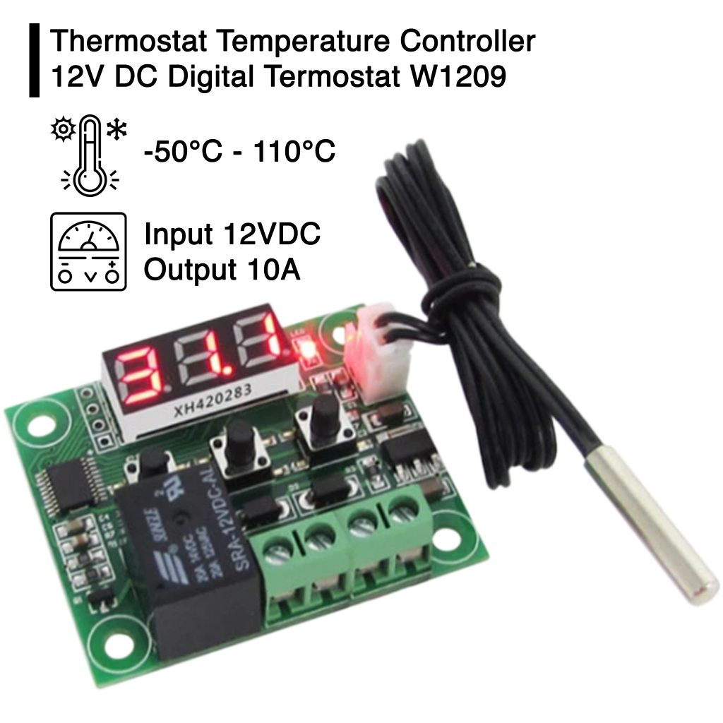 Termostat Temperature Controller 12V DC Digital Termostat W1209
