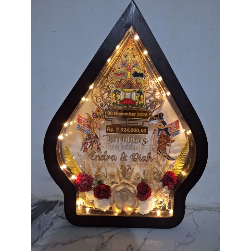 Mahar Wayang gunungan/mahar akrilik