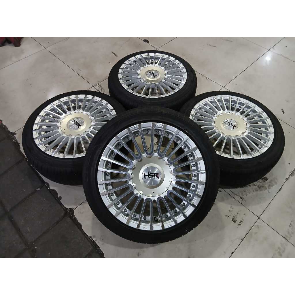 Velg Mobil Second AMARASI HSR R14 + ZEETEX (2024) 155 55 R14 Bisa untuk Wuling Air Ev