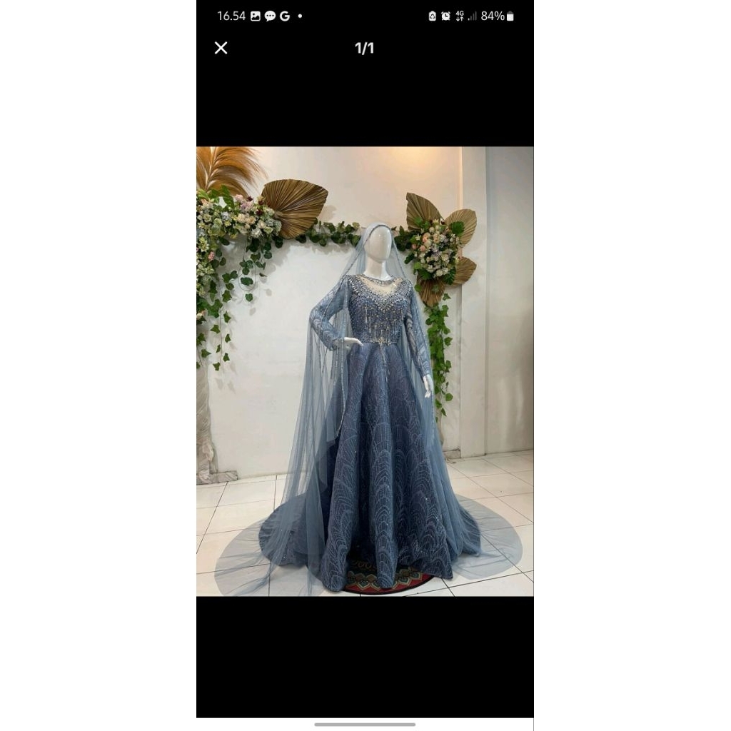 Ball gown denim preloved