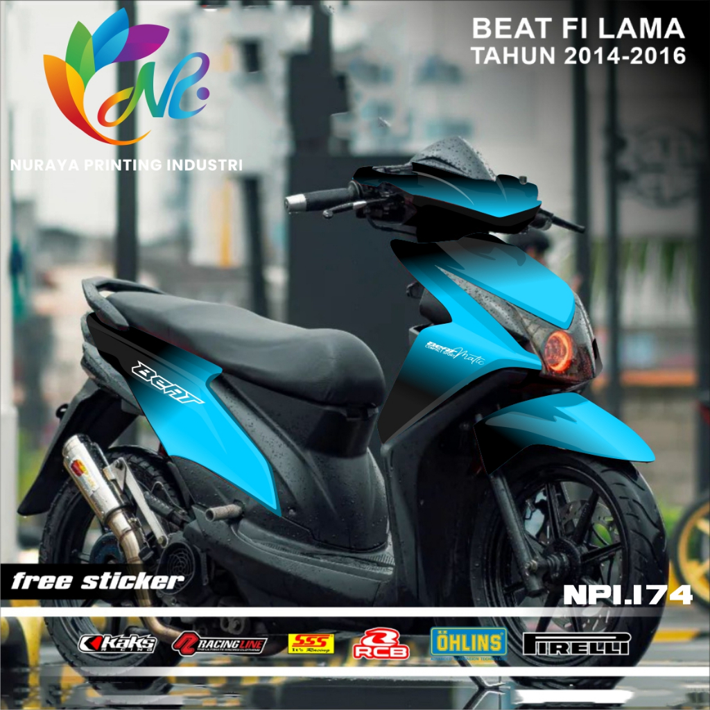 (COD) Decal Beat Fi  2014 2015 2016 Full Body Stiker Beat Fi  2014 2015 2016 Full Body Striping Beat