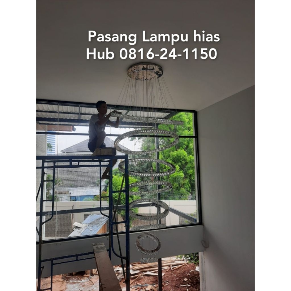 jasa pasang & pindah lampu gantung