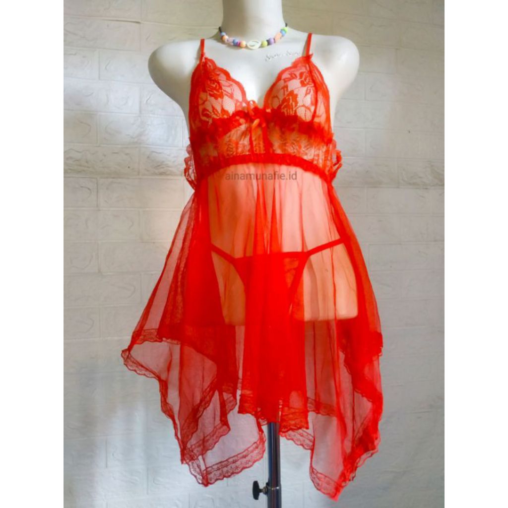 SET Lingerie Dress Transparan