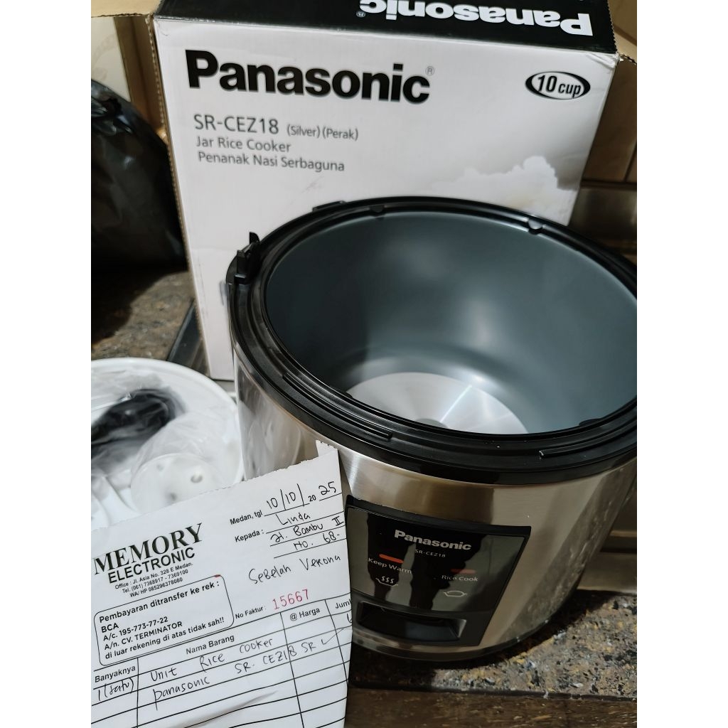 mesin rice cooker panasonic 1.8 liter