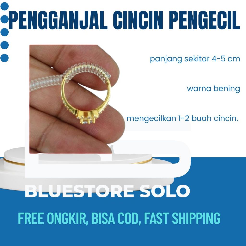 Pengganjal Cincin 5cm Pengatur Ukuran Cincin Pengecil Cincin Ring Sizer Ganjalan Cincin Termurah