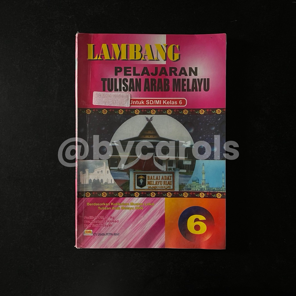 LAMBANG PELAJARAN TULISAN ARAB MELAYU SD KELAS 6