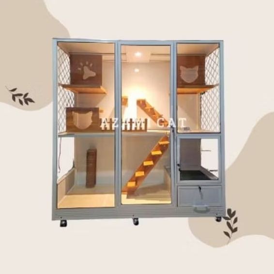 Rumah Kucing / Cat Cage / Kandang Kucing Aluminium