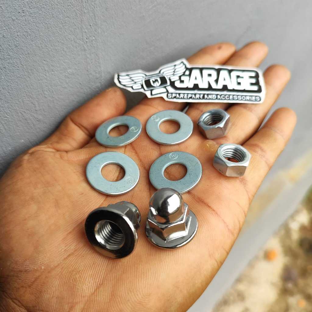 Mur Shock Belakang Honda Grand Fullset Ring Mur Baud Shockbreker belakang WIN astrea Grand Bulus Imp