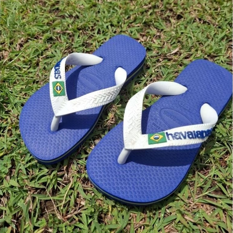 [Preloved] Sandal Anak Laki laki Havaianas original marine blue sendal