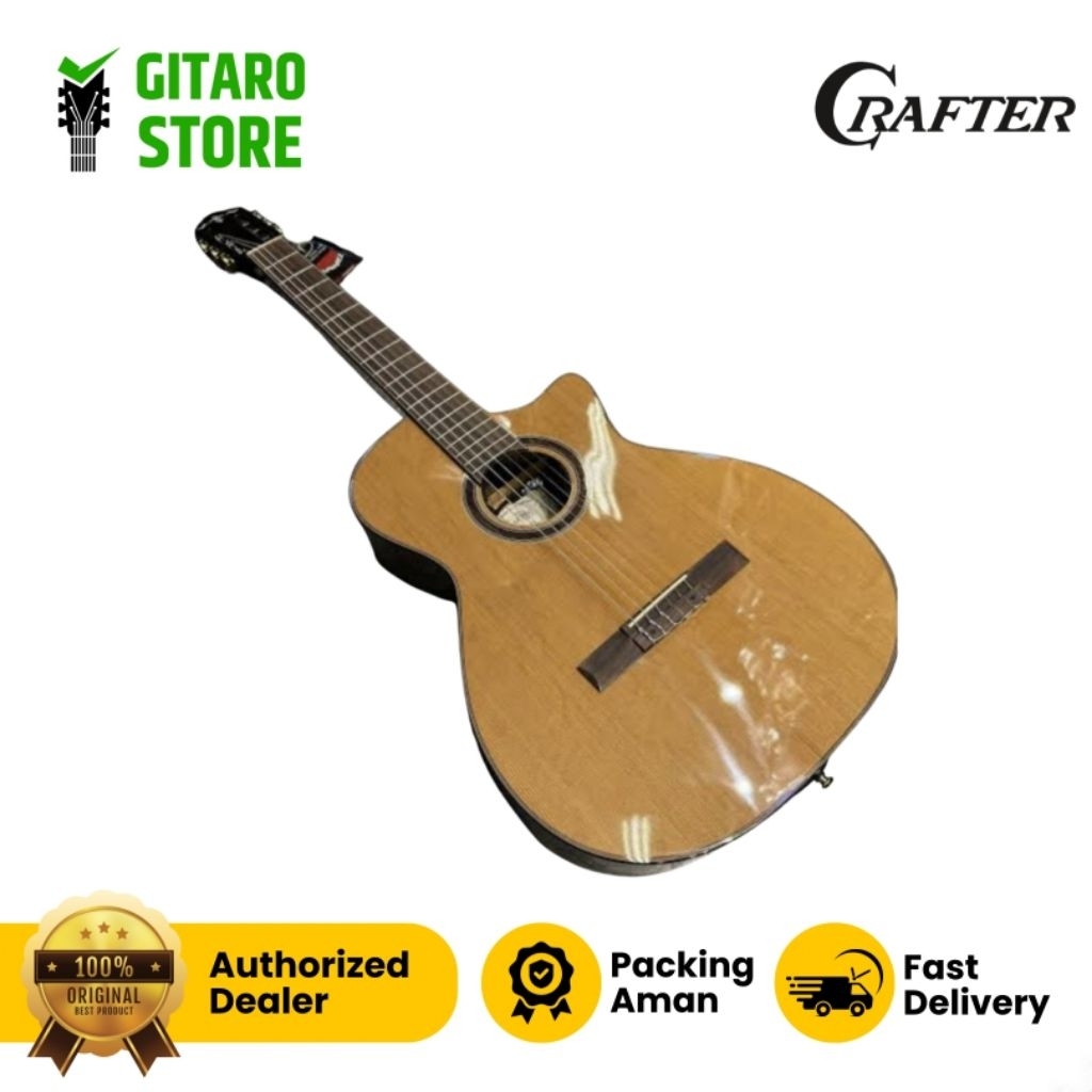 Gitar Klasik Elektrik CRAFTER SNT 18 CE PRO Preamp DS-2 Pro+