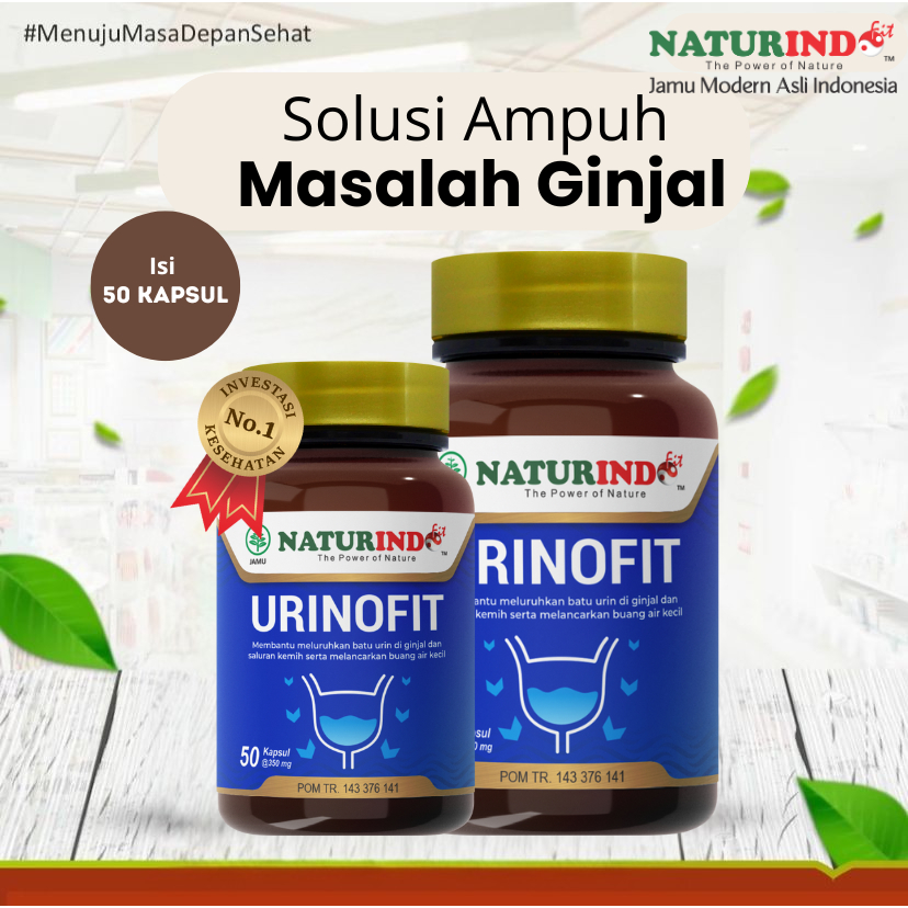 Urinofit Naturindo Obat Herbal Batu Ginjal Meluruhkan Batu Ginjal Merawat Kesehatan Ginjal