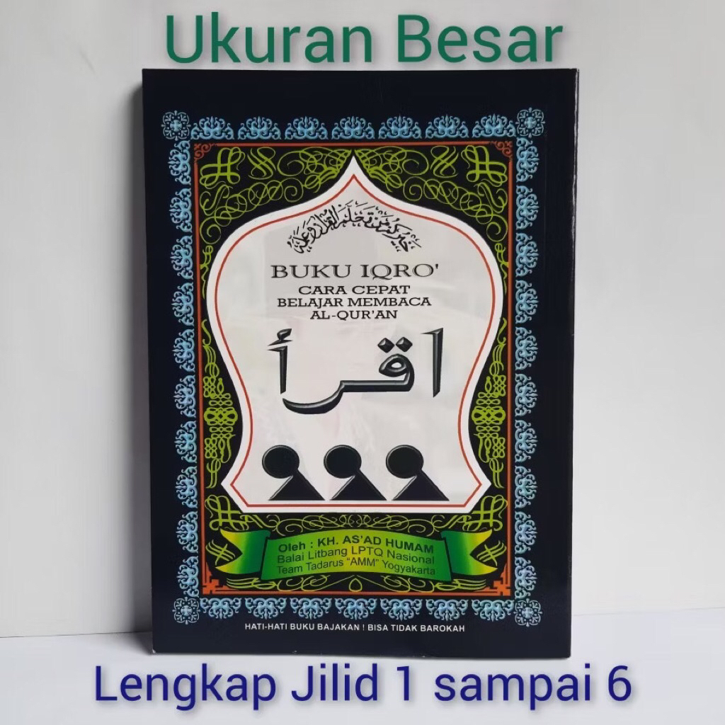 Buku Iqro ukuran Besar jilid 1 Sampai 6
