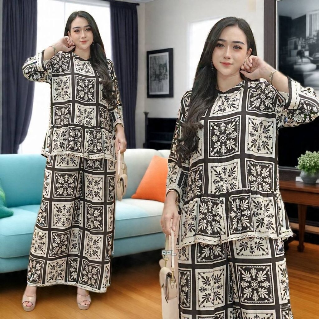 AURORA SET RPL - Baju Set Wanita, Baju Batik Pekalongan, Daster Batik, Baju Busana Muslim, Gamis Bat