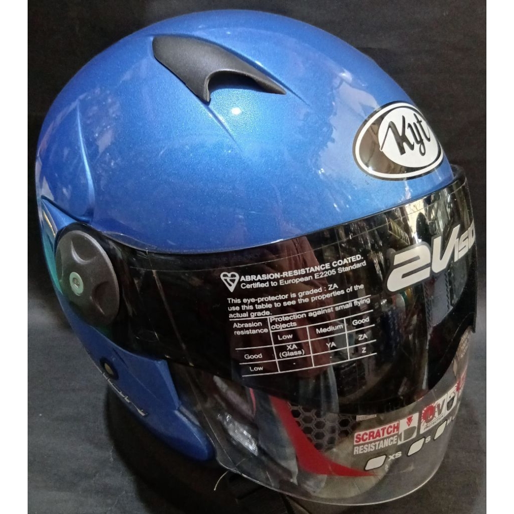 HELM KYT 2 VISION HALF FACE - HELM HALF FACE KYT 2 VISION SOLID