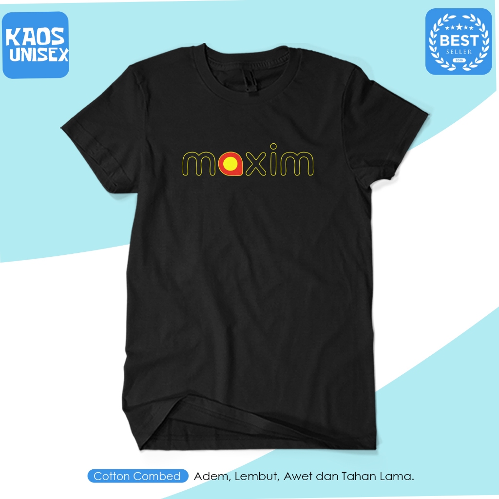 Kaos Pria maxim Kaos / Kaos Plesetan / Kaos Cotton Combed 30s KAOS UNISEX