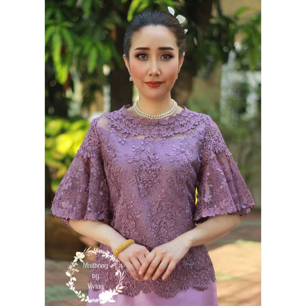 BLOUSE MAITHONG BROKAT MADE IN THAILAND BANGKOK ORIGINAL PREMIUM