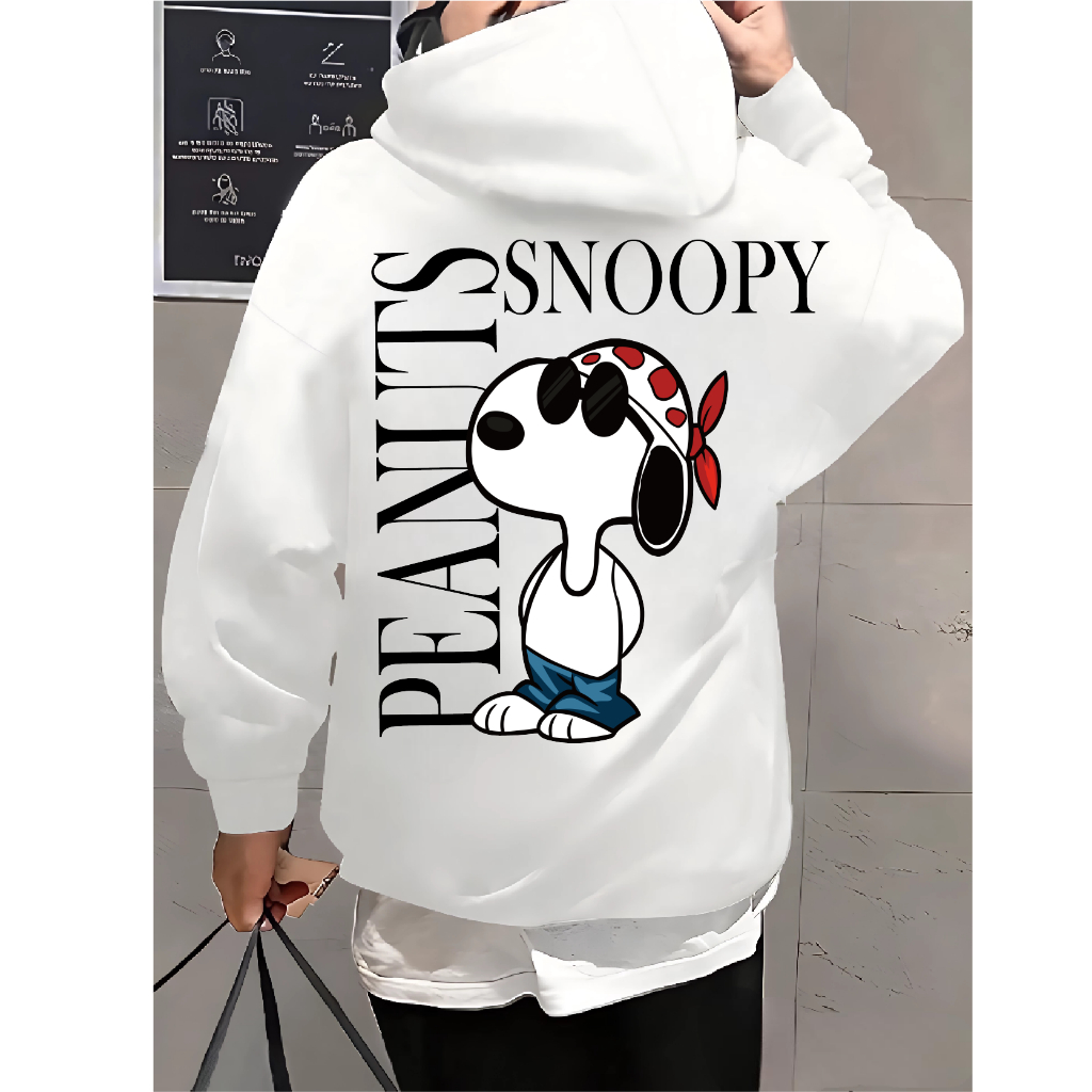 FENJACK Hoodie Jumper SNOOPY (Sablon) M -XXL (unisex Pria & Wanita)