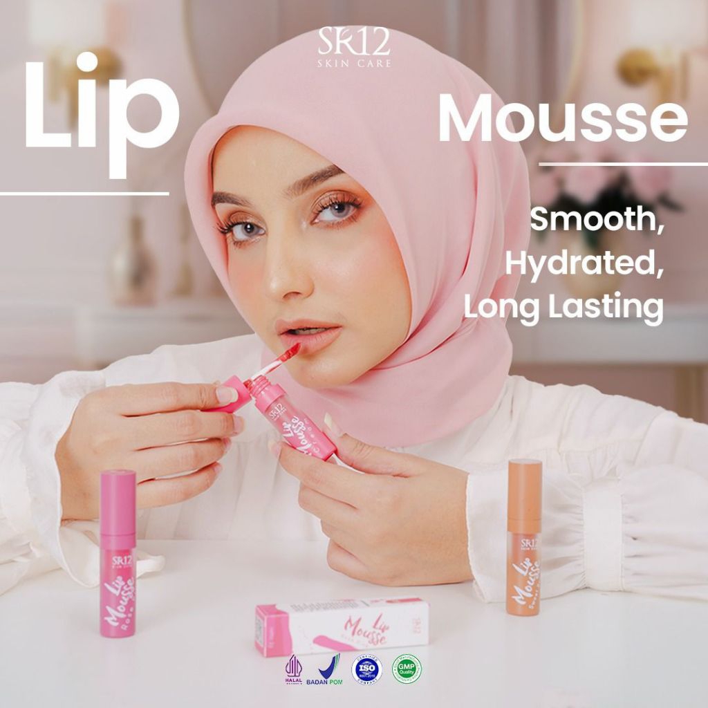 SR12 Lip Mouse – Lip Cream Tidak Luntur, Mengandung Vitamin E & Beeswax