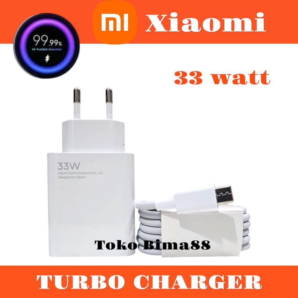 Charger HP Xiaomi MI Redmi Note 9 10 10S 10T 11 12 13 13x 14 14C POCO C75 F2 F3 M4 M5S M6 Turbo Char