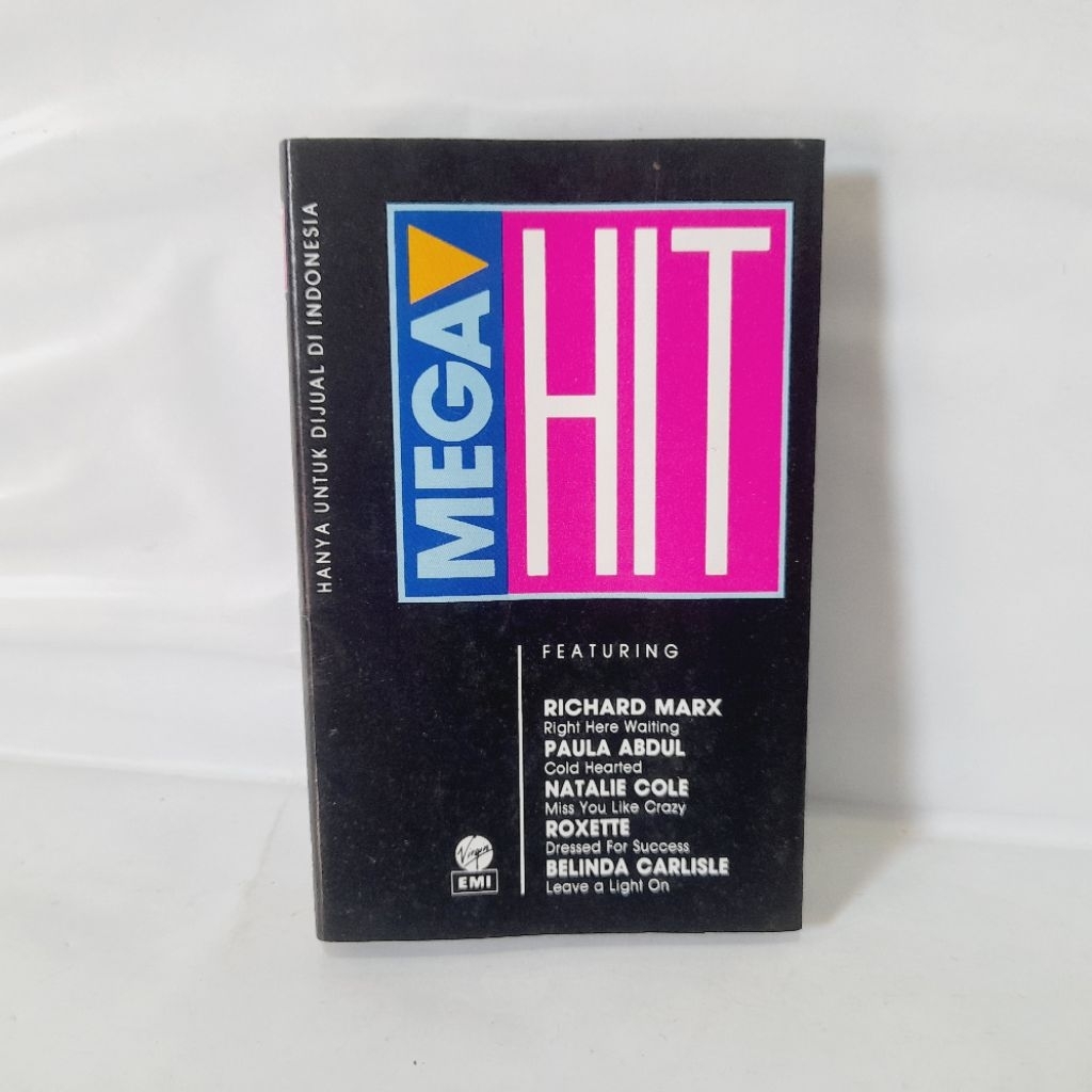 Kaset Mega Hit - Richard Marx Paula Abdul Roxette Belinda Carlisle VA
