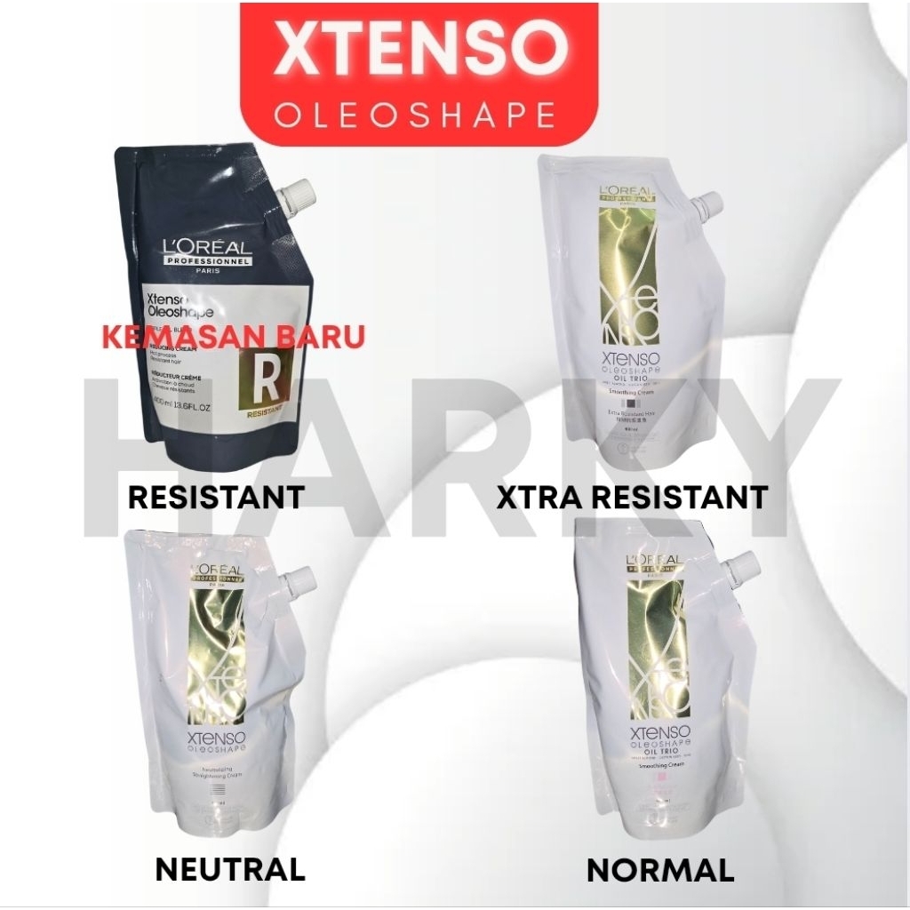 Loreal Xtenso Smoothing 400ml Step 1 Cream Pelurus Rambut / netral 400ml neutralizer