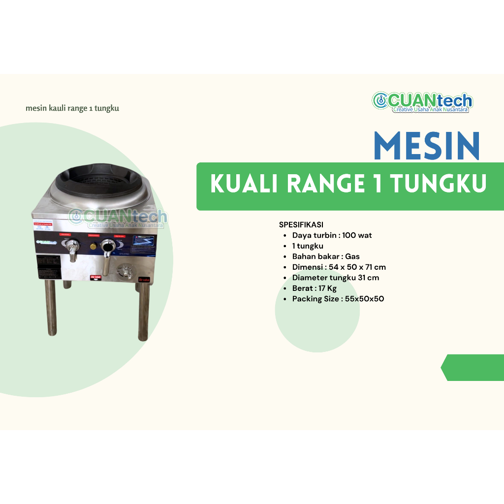 Kompor Kwali Range 1 Tungku