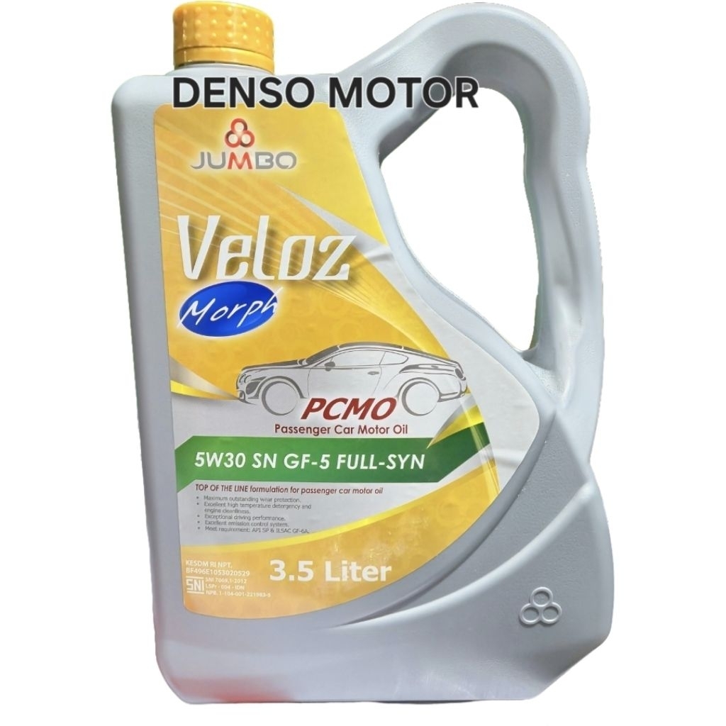 Oli Jumbo Veloz 5w30 SN GF-5 Full-Syn 3.5L