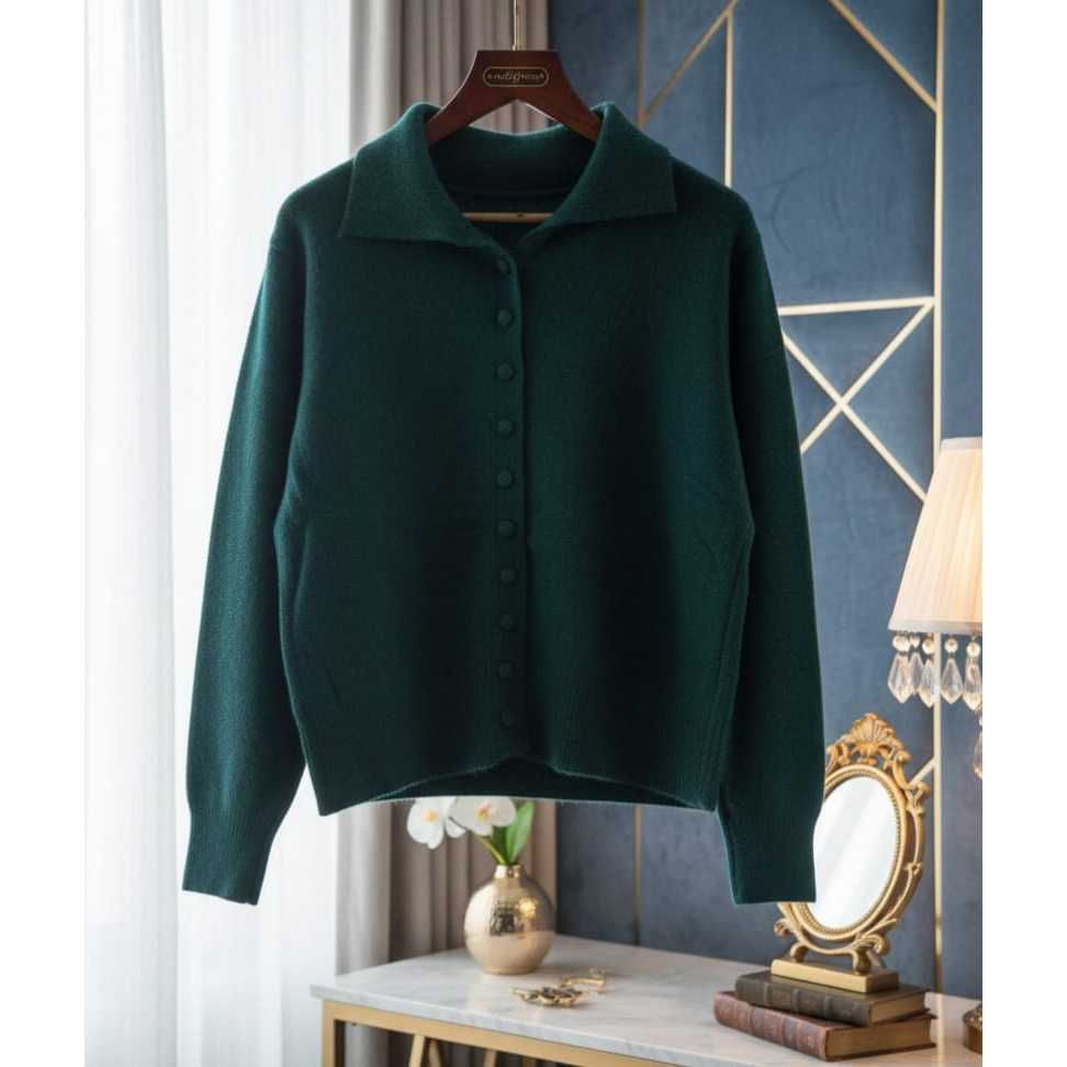 LuxeeWear — Cardigan rajut import cardigan tebal