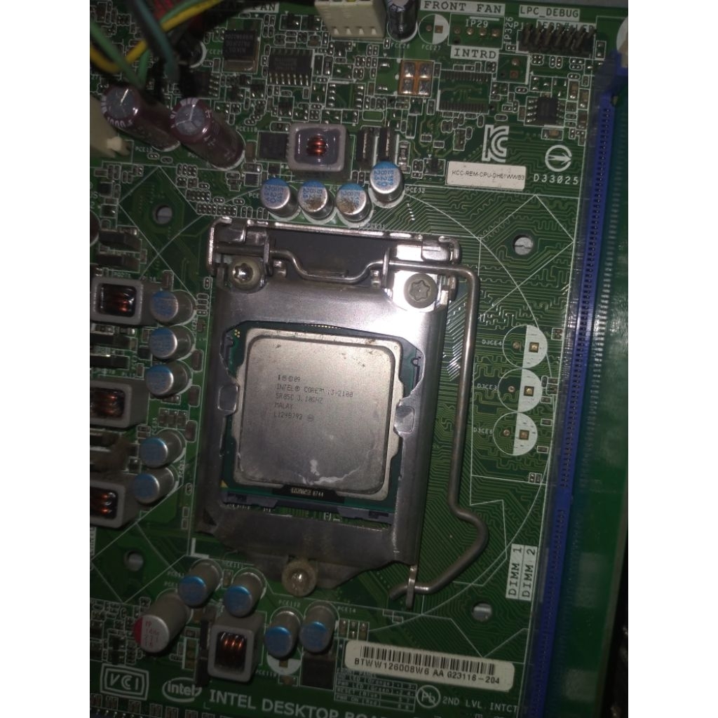 Mobo Intel H61 soket 1155 lengkap dan ram