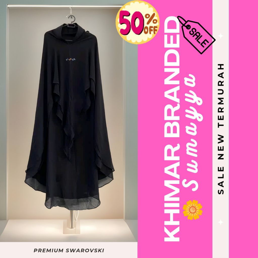 Khimar Syari ArtisnRealpict like ORI SISESA SUMAYYA NAOMI JILBAB HIJAB SJSESA