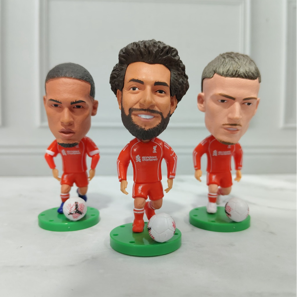 Figure miniatur soccerwe kodoto pemain sepakbola LFC - Mohammad Salah Sadio Mane Roberto Firminho Vi