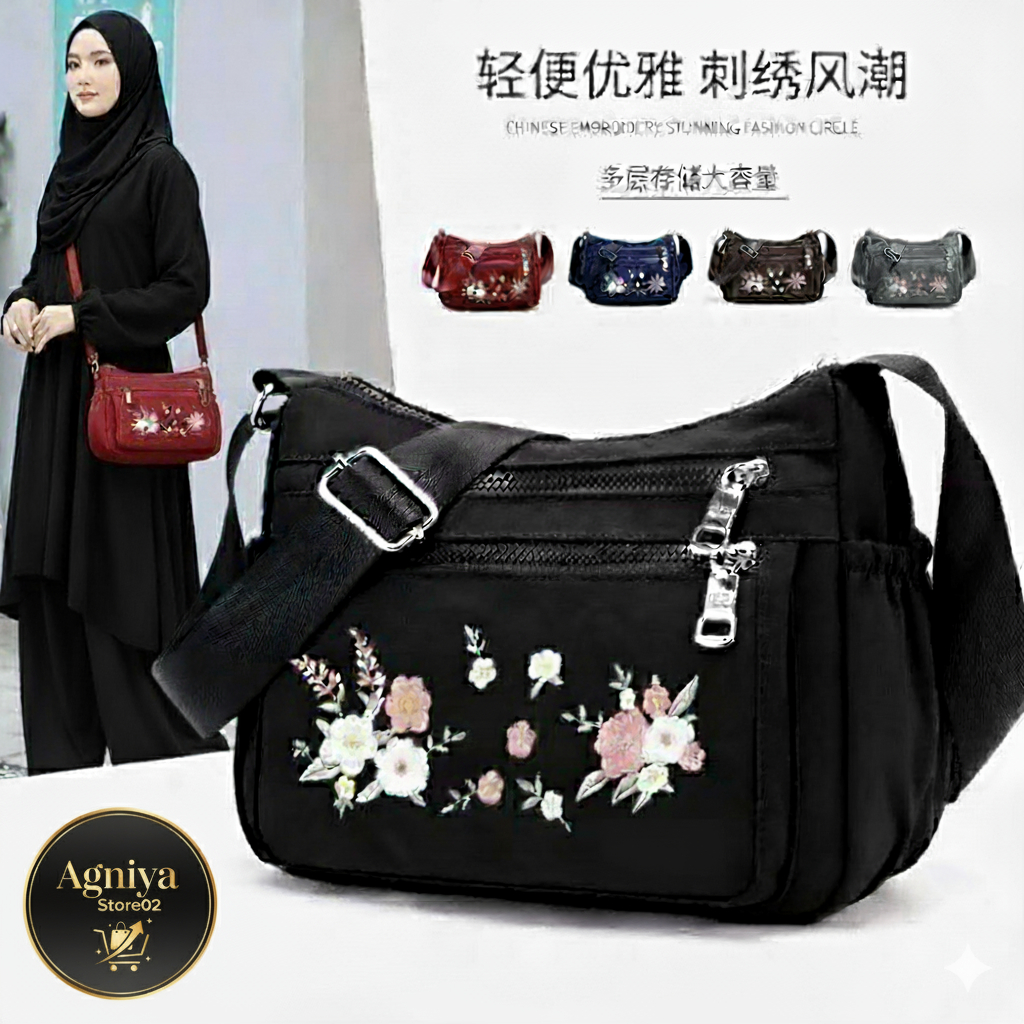Tas selempang wanita chibao model bunga