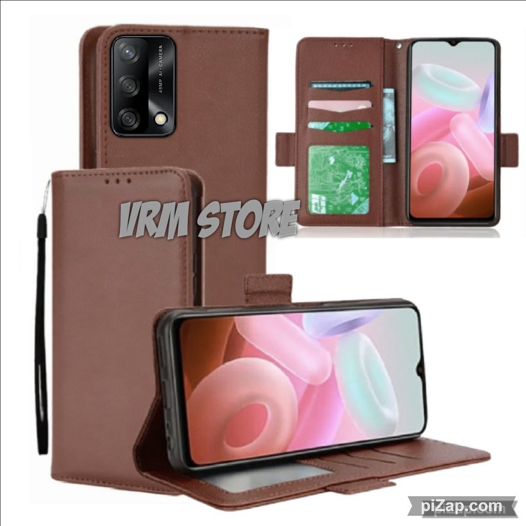 Case Dompet Hp Oppo A74 4G - Oppo A95 4G Case Dompet Casing Hp Flip Kulit Case Wallet Leather Cover
