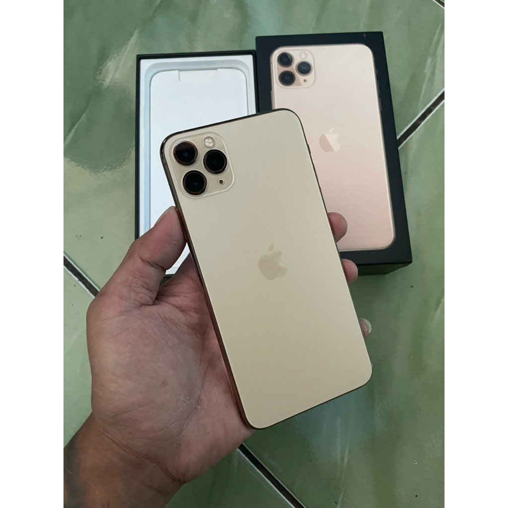 iphone 11 promax 256gb gold ibox fulset second likenew