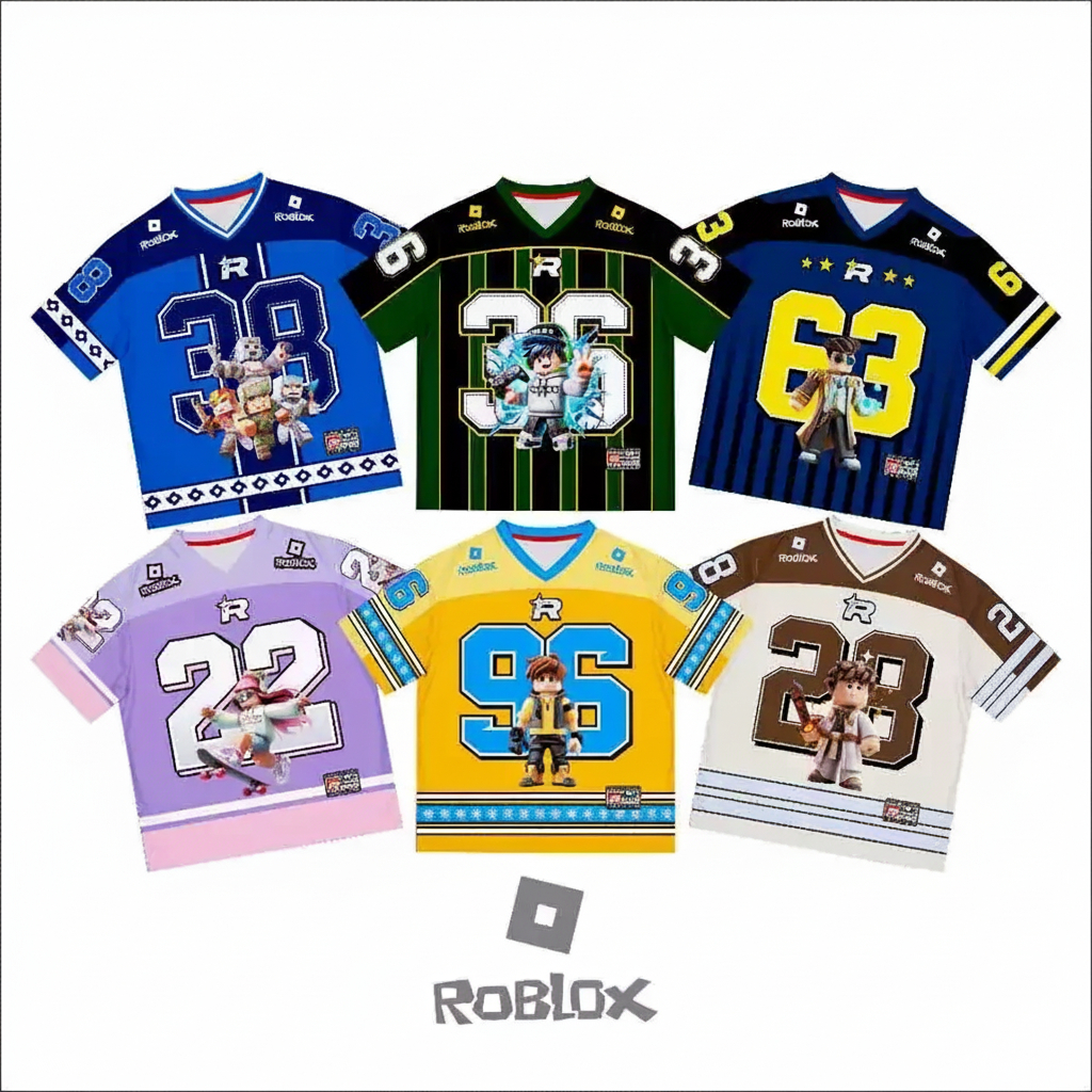 Jersey Anak Game Roblox Series Number Jersey Anak Roblox Premium Full Printing Jersey Roblox