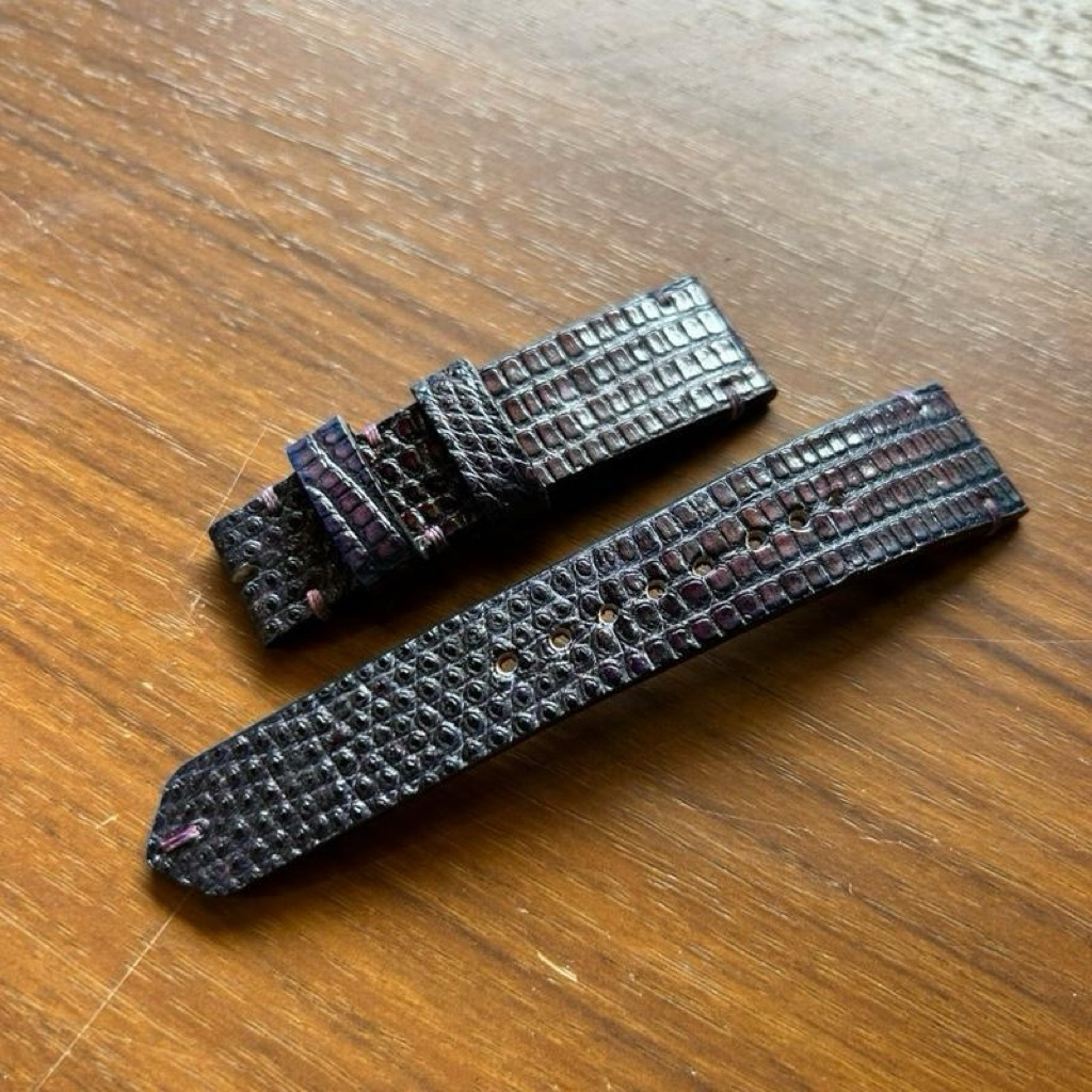 Lizard leather strap 21 mm