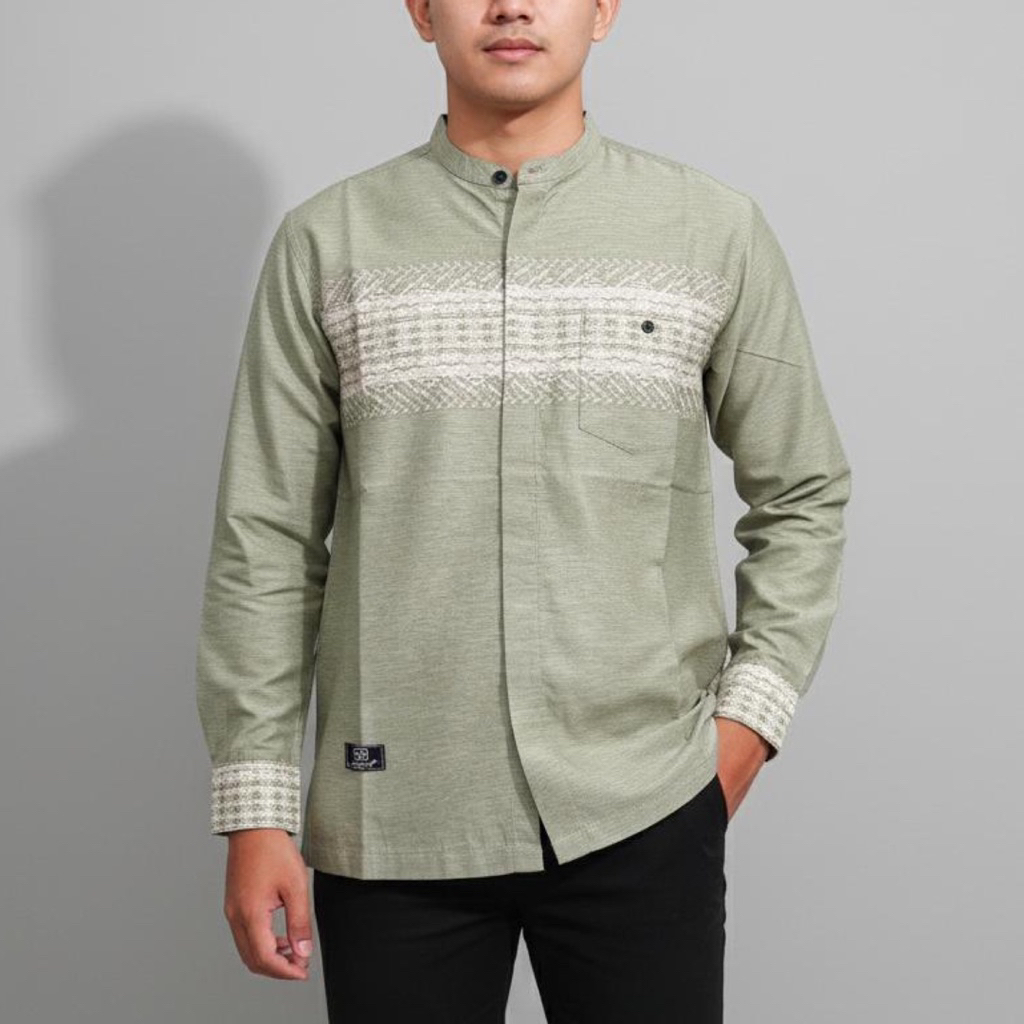 Kemko/kemeja Koko N54/Erkape Lengan panjang Pria