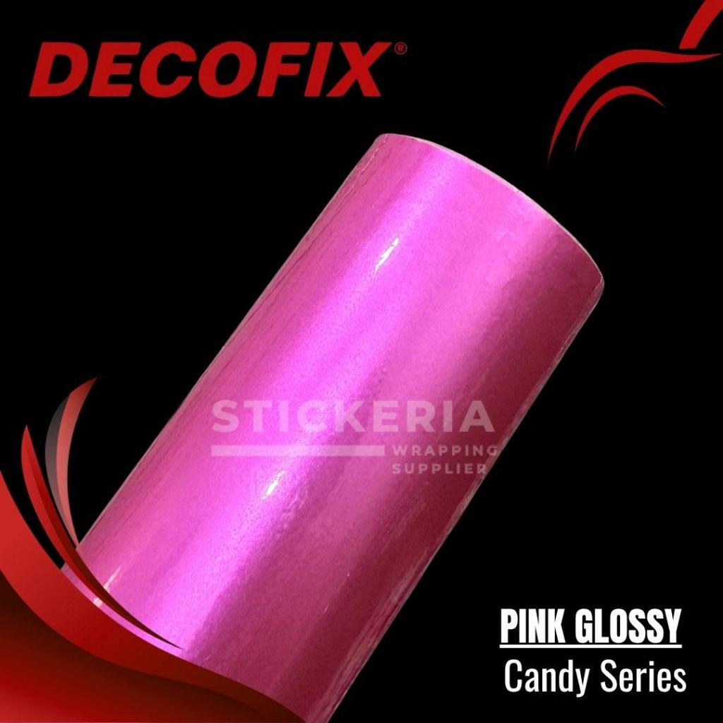 Skotlet Pink Candy Glossy Sticker Pink Candy Glosi Mengkilap